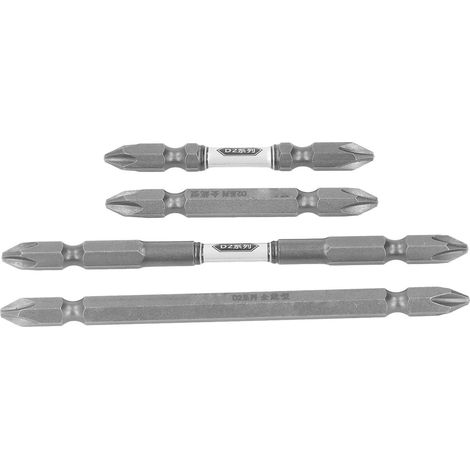4-teiliges Set elektrischer Schraubendreherbits aus starkem, magnetischem legiertem Stahl mit Doppelkopfantrieb für Schlagschrauber (1/5)