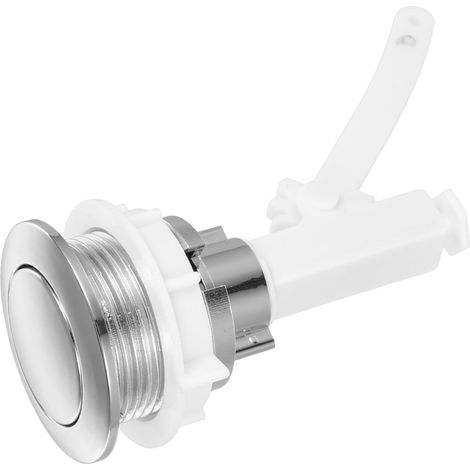Bouton de réservoir WC Rond en Abs Blanc (1/5)