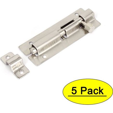 Verrou De Sécurité Pour Porte Coulissante - Barre En Acier Trempé - Fixation Sur Montant - Lot De 5 (1/3)
