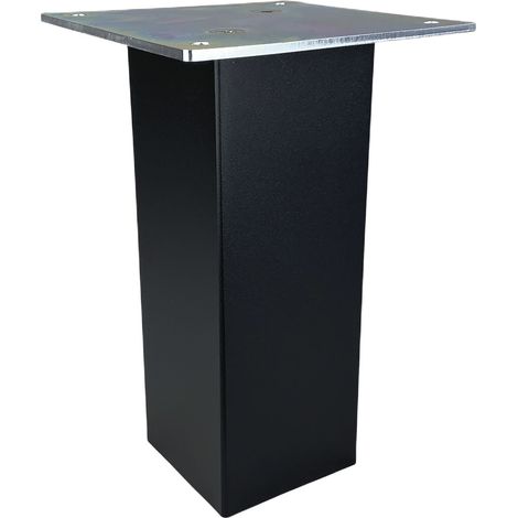 Strate Barkonsole Connect 70x70x170mm - Barkonsole gerade - Thekenfuß Tragkraft 60kg, Stahl schwarz