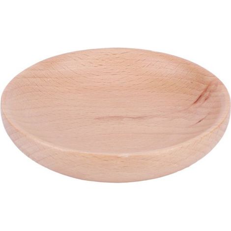 Plateau Rond - Bois Naturel - Pour Service Dessert Et Snacks - Idéal Fêtes Maison - 1 Pièce (1/5)