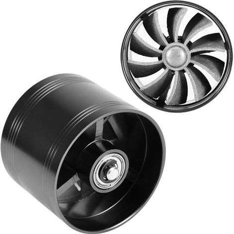 Turbocompresseur d'admission pour voiture, turbocompresseur à ventilateur unique, turbocompresseur à économie de carburant, 64 mm, noir. (1/5)
