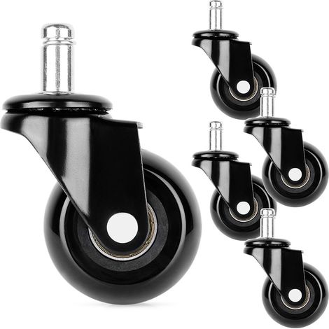 Ruedas de goma para silla de 5 cm / 11 mm, 5 unidades. (1/5)