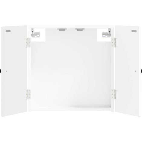 vidaXL Armario para dianas EDE Blanco Brillante 52,5 x 10,5 x 53,5 cm (1/2)