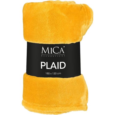 Mica Decorations Plaid Jaune H1xl130xL180cm (1/4)