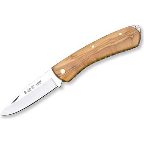 Navaja Junior 392 Miguel Nieto de 18,5 cms, con hoja de acero de 8 cms y mango de Madera natural de olivo