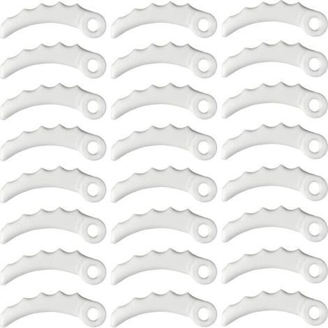 24 lames de rechange en plastique, lames de rechange pour tête 255 mm x 3,6 mm, lames en plastique pour MaKita 198426-9 (1/4)