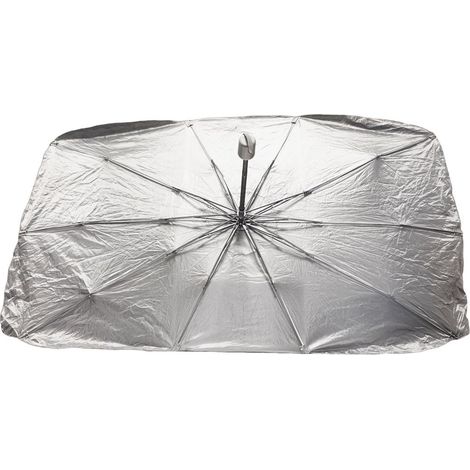 START Parasole a Ombrello per autovetture -facile da utilizzare - tessuto argento isolante - misure 119x60 cm (1/5)