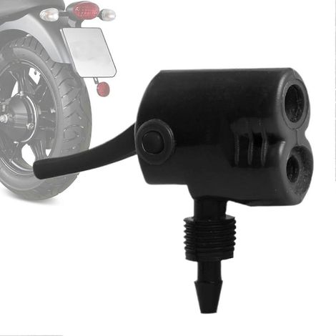 Embout de rechange double usage pour pompe à air Gnrique - Embout de gonflage étanche à grand débit d'air, fixation antirouille pour ballons et motos, noir. (1/5)