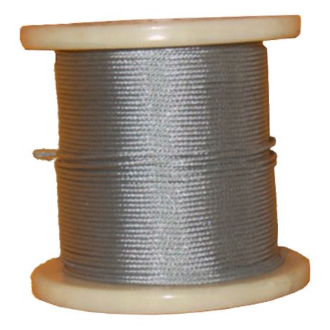 Maillestore – Câble acier galvanisé 2mm – Bobine 100m pour brise-vent et brise-vue – Charge maximale 200kg – Résistant à la corrosion