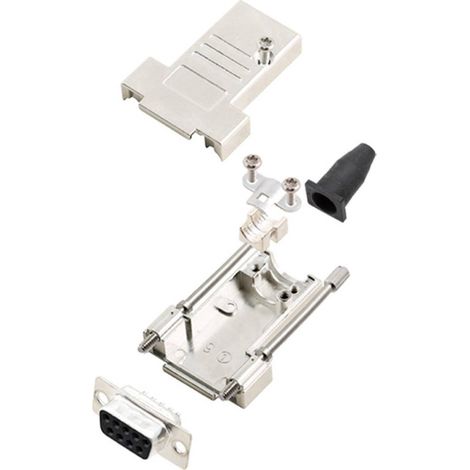encitech DTSL09-T-JSRG+DBS-K 6355-0040-11 KIT connettori femmina SUB-D 180 ° Numero Poli (num): 9 Punte a saldare 1 KIT
