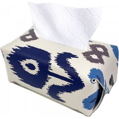 Housse de mouchoirs bohème, tissu en cuir PU, porte-mouchoirs rectangulaire, boîte à mouchoirs de voiture, sac à mouchoirs imperméable, porte-mouchoirs pliable, support de mouchoirs imperméable (1/5)