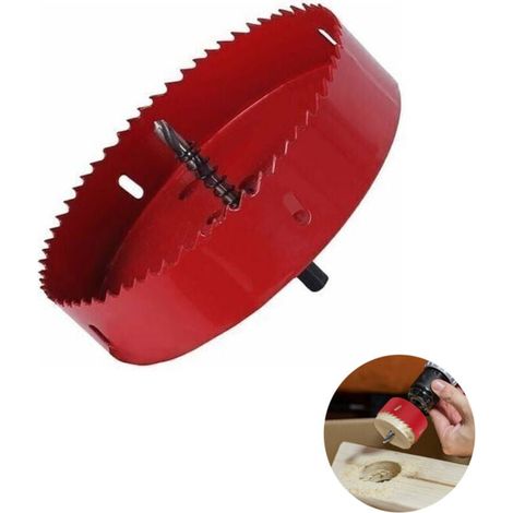Scie Cloche Bi Métal 150 mm Acier Rapide HSS M42 Tige Hexagonale Pour Aluminium Fer Bois (1/4)