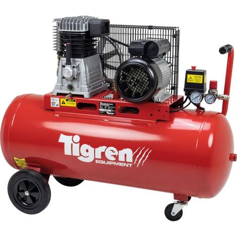 Tigren 04396 100 Litre 3HP Belt-Driven Compressor (1/3)