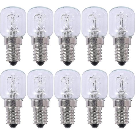 10 ampoules halogènes E14 haute température 500 degrés 25 W (1/4)