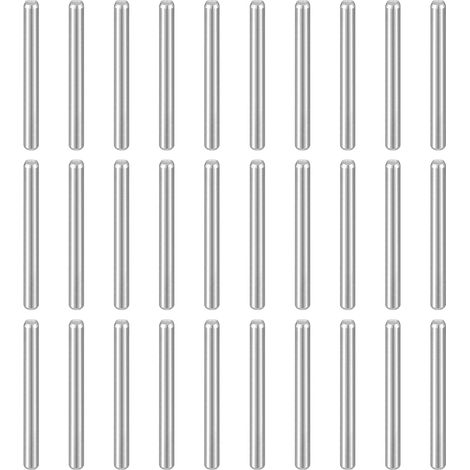 50pcs M2.5 (0.3cm) x 20mm 304 Stainless Steel Cylindrical Studs for Shelf Mounting Elements for Furniture Metal Devices, Silver (1/5)