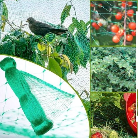 BEBUSINGOTO (4m x 5m) Filet de protection potager, filet anti-oiseaux, filet de jardin pour protéger les arbres fruitiers, plantes, bassins, piscines