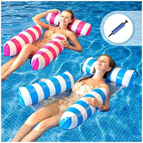 Bouee Piscine Adulte Matelas Piscine Gonflable Jeux Piscine Hamac Gonflable Piscine Fauteuil Gonflable Piscine Flotteur Piscine Frite Piscine Accessoire Piscine Adulte pour Plage Vacances Partie (1/5)