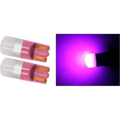 Lot de 2 ampoules LED SMD 3030 T10 W5W pour feux de gabarit, plafonniers et lampes de porte de voiture. (1/5)