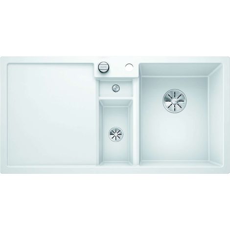 Blanco Collectis 6 - Silgranitspüle, 100x51 cm, mit Ablaufsystembedienung und Zubehör, Weiß 523348 (1/5)