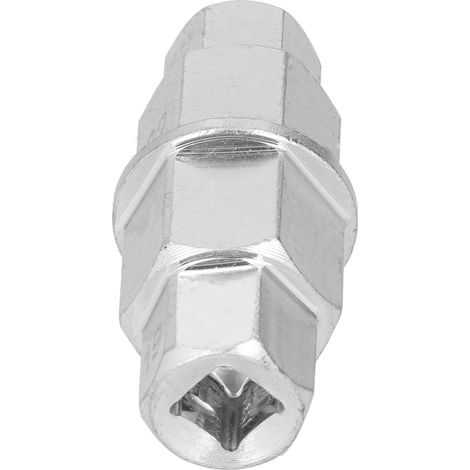 Outil d'extraction d'axe hexagonal de moto pour roue avant et arrière, compatible avec les axes de 17/19/22/24 mm, gris argenté (1/5)