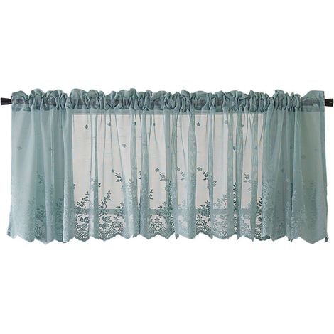 Rideaux occultants à cantonnière de fenêtre courte, assombrissant les niveaux d'intimité pour salle de bain, cuisine, chambre à coucher, petites fenêtres (1/5)