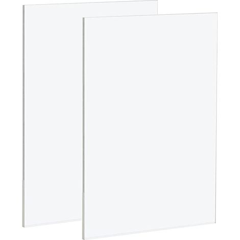 Lot de 2 plaques acryliques transparentes A3 - 297 mm × 420 mm - En plastique transparent - 3 mm d'épaisseur - Pour décoration, affichage, cadre photo, peinture (1/5)