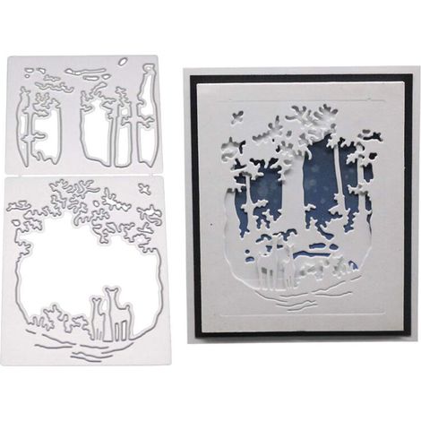 Plantillas de troquelado de metal para tarjetas, troqueles de corte para manualidades, scrapbooking y sellos. El troquel de acero está diseñado para resistir el uso y ser duradero. (1/5)