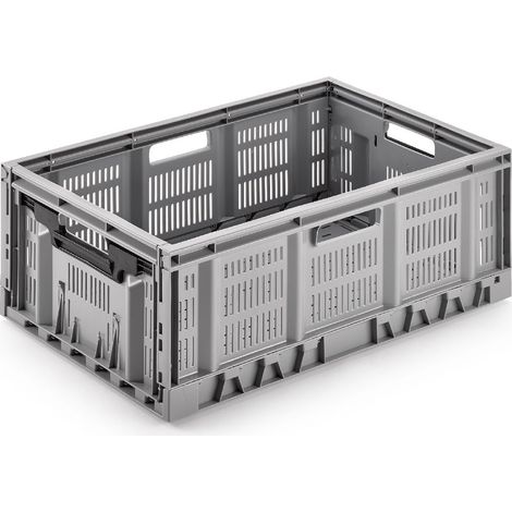Klappbox Faltbox Stapelbox 600x400x233mm Transportbox Kunststoff PE HD (1/5)