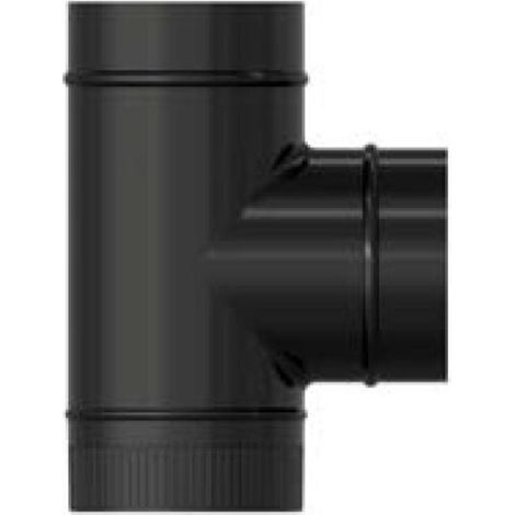 FPLUS estufa te vitrificado negro a 90º ø 120 mm tev12090 , estufa te vitrificado negro a 90º ø 120 mm tev12090