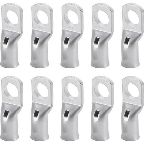 Cosse Tubulaire M8 16mm², Cosse Câble 16mm², Cosses à Sertir Non Isolées, Cosses Electriques Cuivre Étamé, Pour Câbles de Batterie de Véhicules Automobiles, Motos, Boîtes (1/5)