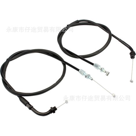 One set of cable and throttle pull for Honda CB350, CL360, CB400, CB550, CB750, and FT500 (1/5)