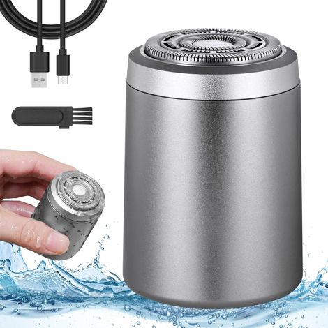 Mini Rasoir Électrique, rasoir étanche lavable de poche portable pour le rasage, Capsule Razor tondeuse à barbe électrique Rechargeable par USB, Humide Et Sec Rasoir Voiture, Voyage (1/5)