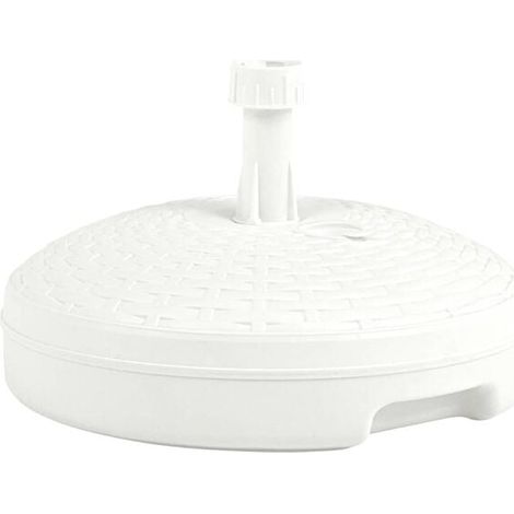 Base de parasol remplie de sable/eau, 20 litres, en rotin synthétique. (1/5)