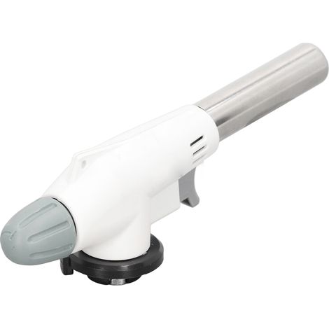 Chalumeau à gaz portable pour barbecue, moxibustion, flamme de soudure, allume-feu extérieur, brûleur à cartouche pour poils de porc, pistolet thermique (920-blanc) (1/5)
