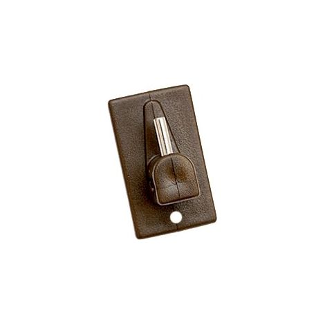 GANCIO BRIS BRIS BASE PLASTICA PRONTY - RAMPINO METALLO MM 18X32 MARRONE CF=PZ 4- 12 confezioni