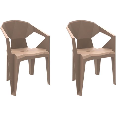 garbar DELTA Fauteuil Intérieur, Extérieur Set 2 Sable