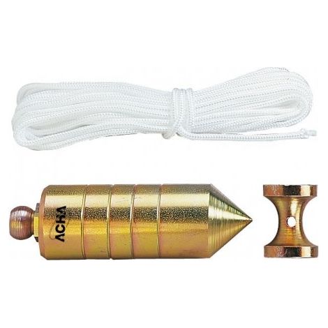 PLOMADA + NUEZ DIABOLO DE ACERO CINCADAS  200grs - ACHA
