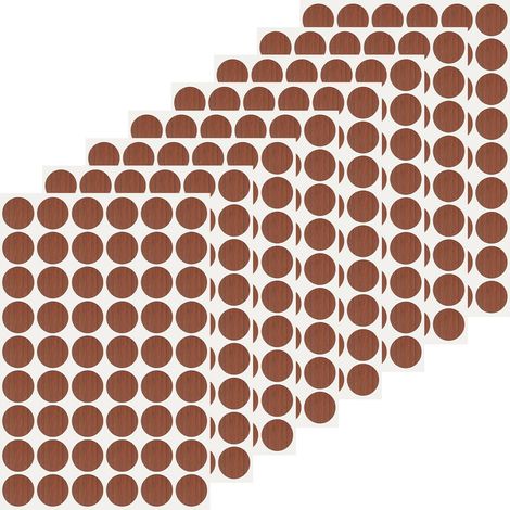 432 Pcs Cache-Trous Autocollants Dia. 21mm/0.8" Acajou (1/5)