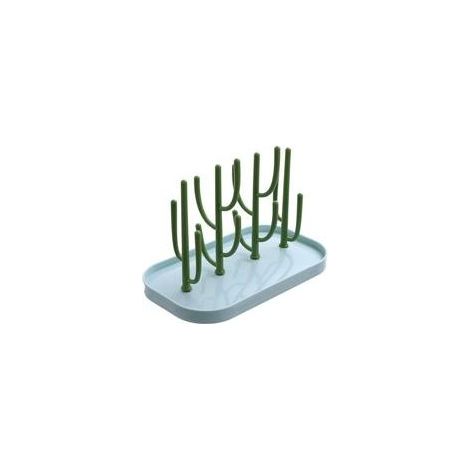 Séchoir à bouteilles amovible en polypropylène bleu – Support de séchage portable pour bouteilles – (1/5)