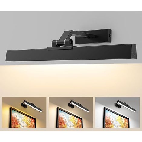 Luz de pared LED recargable inalámbrica para cuadros con control remoto, batería, luz de pared inalámbrica para cuadros, luz de pared para cuadros Dart, iluminación regulable (1/5)