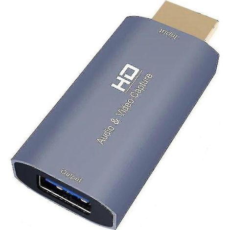 Carte d'acquisition audio/vidéo Z51 USB femelle vers HDMI 4K mâle, compatible avec la diffusion en direct sur ordinateur. (1/5)
