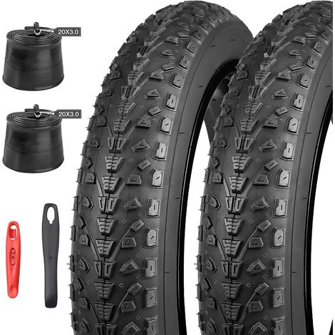 Pneu de vélo électrique 16/20/26 x 3,0" compatible avec 76-305/76-406/76-559 VTT/Fat Tires/Snow&Electric Bike (1/5)