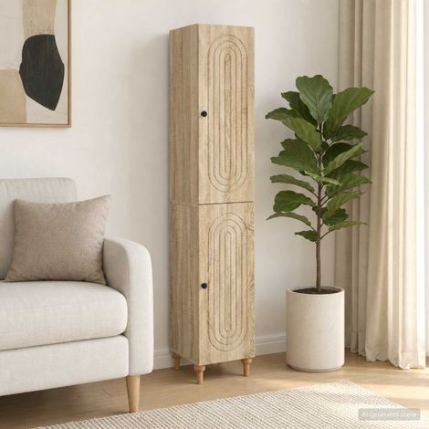 vidaXL Schrankset 2 pcs Sonoma-Eiche Holzwerkstoff (1/5)