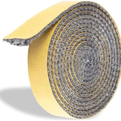 Chimney Insert Seal, Self-Adhesive Braided Gaskets for Stove, Chimney, Stove Tube, Oven Door, Heat Resistant Sealing Gaskets (3mm x 10mm x 3m) (1/5)