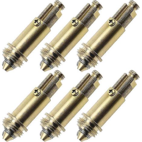Lot de 6 bouchons de rechange pour évier de cuisine ou de salle de bain, avec système clic-clac et ressort en laiton. (1/5)