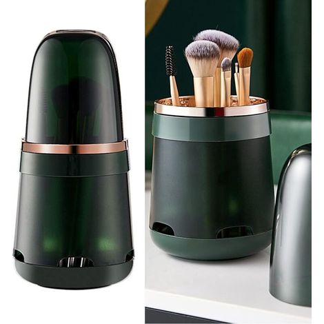 Boîte de rangement amovible pour pinceaux, trousse de maquillage professionnelle compartimentée, design élégant - Crezuo