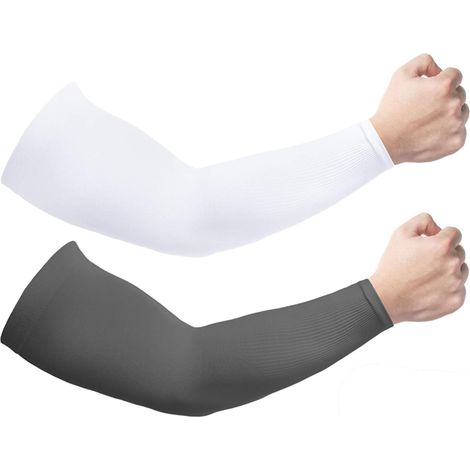 Lot de 2 paires de manchons rafraîchissants de protection solaire UV pour hommes et femmes, protection UPF 50 (1/5)
