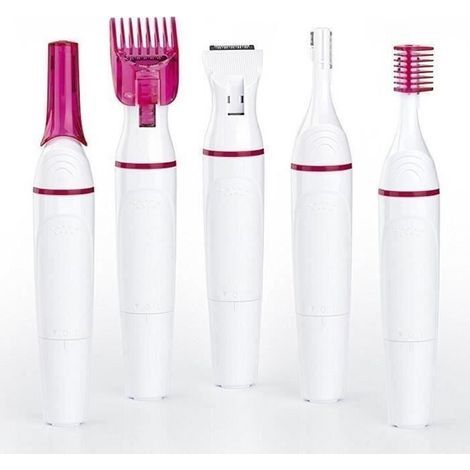 Rasoio elettrico 5 in 1 per la depilazione femminile, rifinitore per zona bikini, sopracciglia, viso e ascelle Bo03022 (1/4)