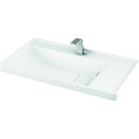 Lavabo sospeso moderno 80cm in ceramica Litos-TT88 kamalu